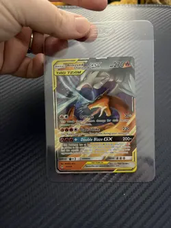 ULTRA RARE Reshiram & Charizard GX Tag Team 20/214 Holo Foil Pokemon - LP - Image 4