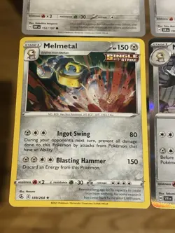 4x MELMETAL & MELTAN Mini Collection Set Deck Building Metal Pokemon TCG - Image 2