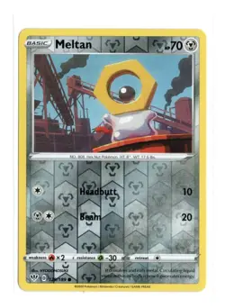 Pokemon Meltan Swsh Darkness Ablaze 129/189 Reverse Holo TCG 2020 - Image 1
