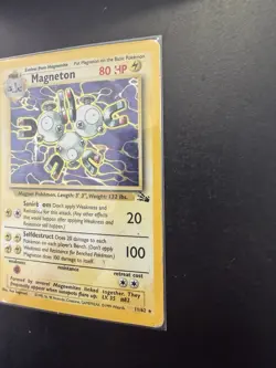 Magneton 11/62 Holo Rare Fossil Pokemon Card 1999 Wizards TCG MP - Image 3