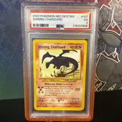 2002 POKEMON NEO DESTINY #107 SHINING CHARIZARD PSA 3 - Image 1