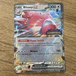 Pokemon TCG Twilight Masquerade - Blissey EX 134/167 Double Rare STAMPED PROMO - Image 1