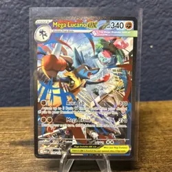 Pokemon Mega Evolutions TCG Mega Lucario EX Card 179/132 Sir - Image 1