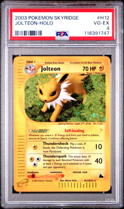 PSA 4 2003 Skyridge Jolteon Holo Foil H12/H32 WOTC E-Reader Series Pokemon - Image 1