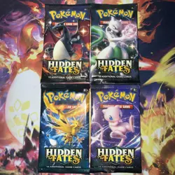 Pokemon Hidden Fates Booster Pack Complete Set - Image 1
