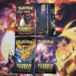 Pokemon Hidden Fates Booster Pack Complete Set - Image 3
