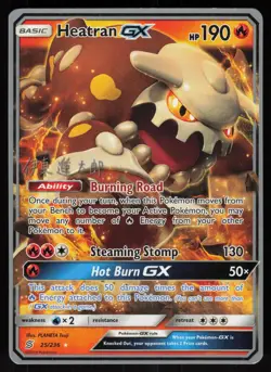 Heatran GX 25/236 Rare GX 2019 WORLDS DECK PROMO Pokemon - Image 1