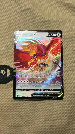 Pokemon TCG Ho-Oh V 140/195 Ultra Rare Silver Tempest NM 140/195 - Image 1
