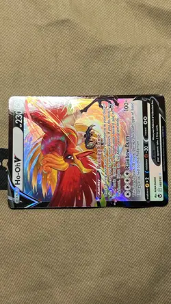 Pokemon TCG Ho-Oh V 140/195 Ultra Rare Silver Tempest NM 140/195 - Image 5