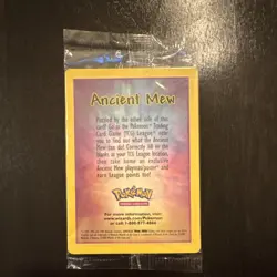 Pokemon Ancient Mew Movie Promo Sealed Holo Card 2000 Nintendo English - Image 1