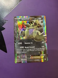 Pokemon TCG Tyranitar EX 42/98 Holo Rare Ancient Origins LP - Image 1