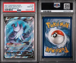POKEMON 2021 GALARIAN ARTICUNO V SWORD & SHIELD CHILLING REIGN #170 PSA 10 - Image 3