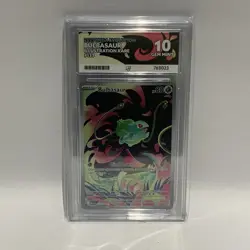 Pokemon 2025 Mega Evolution Bulbasaur Illustration Rare 133/132 Ace Graded 10 - Image 1