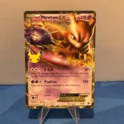 Pokemon TCG Mewtwo EX 54/99 Celebrations Classic Collection Holo - Image 1