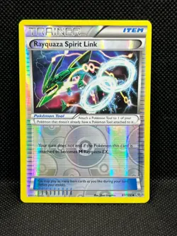 Pokemon Tcg Rayquaza Spirit Link 87/108 Roaring Skies Reverse Holo - Image 1