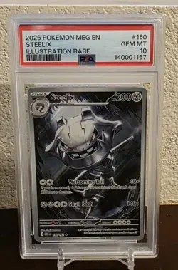 2025 Pokemon Mega Evolutions Steelix Illustration Rare PSA 10 Gem Mint #150 - Image 1
