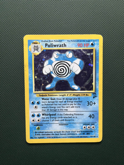 Pokemon TCG Poliwrath 15/130 Holo Rare Base Set 2 HP Condition - Image 1
