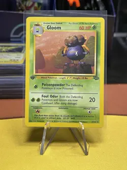 Pokemon Gloom 37/64 Base Set 1st Edition Uncommon 1999 WOTC LP - Image 1