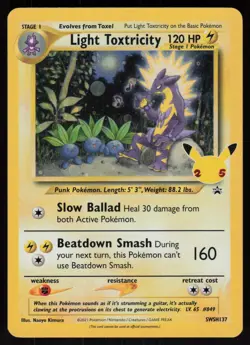 Light Toxtricity SWSH137 Promo SWSH Black Star Pokemon - Image 1