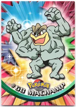 Machamp #68 1999 Pokemon Topps (Blue Logo) LP - Image 1