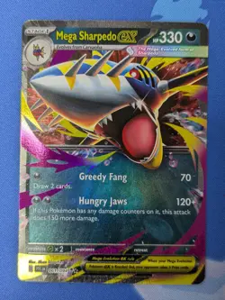 Mega Sharpedo ex - 061/094 - Double Rare - Phantasmal Flames - Pokemon TCG NM - Image 1
