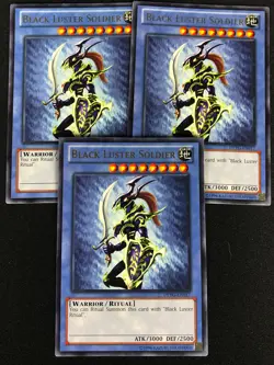 YUGIOH BLACK LUSTER SOLDIER DPYG-EN017 RARE X3 (NM) - Image 1