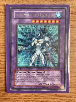 Yu-gi-oh Elemental Hero Aqua Neos DP03-EN012 1st Edition Rare NM card - Image 2