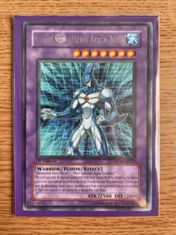 Yu-gi-oh Elemental Hero Aqua Neos DP03-EN012 1st Edition Rare NM card - Image 5