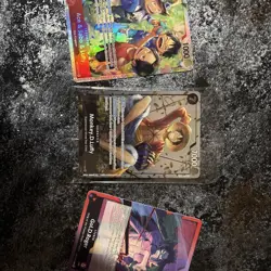 One piece 3 Card lot. Monkey D. Luffy, Etc… - Image 2