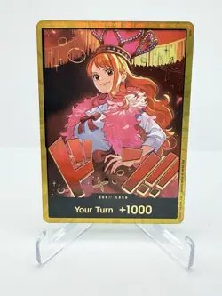 DON!! Card (Nami) (Gold) EB-03 One Piece Heroines Edition Foil ENG NM-Mint - Image 1