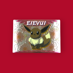 EEVEE (EIVUI)--JAPANESE MEIJI EMBOSSED PROMO FOIL POKEMON CARD - Image 1