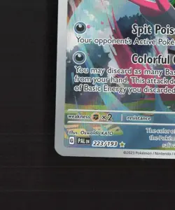 Grafaiai 223/193 Paldea Evolved Full Art Ultra Rare Holo Pokemon Card DMG - Image 5