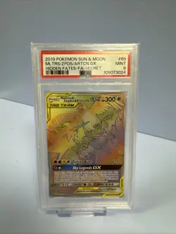 Moltres Zapdos Articuno GX Tag Team Psa 9 Mint Hidden Fates Pokemon Card - Image 1