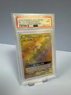 Moltres Zapdos Articuno GX Tag Team Psa 9 Mint Hidden Fates Pokemon Card - Image 2