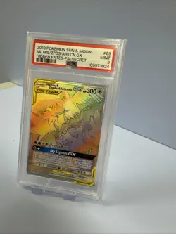 Moltres Zapdos Articuno GX Tag Team Psa 9 Mint Hidden Fates Pokemon Card - Image 3