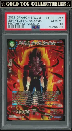 PSA 10 ⭐ Vegeta Rise Super Warrior History Promo Card Super DBS DBZ Z Heroes - Image 1