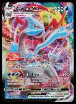 Kyurem VMAX 049/196 Ultra Rare SWSH11: Lost Origin Pokemon Card - Image 1