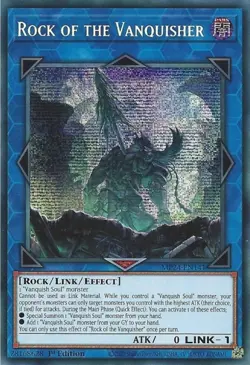 MP24-EN141 Rock of the Vanquisher - Prismatic Secret Rare Card 1st Edition - Image 1