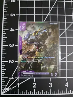 Gundam Barbados 1st Form GD02-054 LR Foil Gundam Card Game Dual Impact NM/M - Image 1