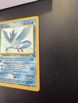 Articuno Fossil Holo Card 2/62 Unlimited Holo Rare LP/NM - Image 3