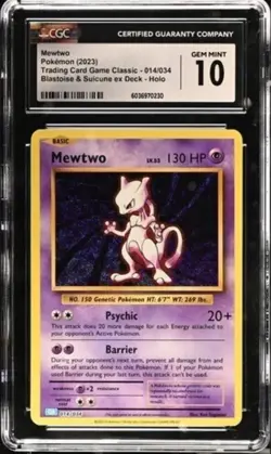 Mewtwo Classic Collection Pokemon (2023) Trading Card Game Classic - 014/034 - Image 1