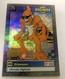 VINTAGE DIGIMON CARD ETEMON #46 U3 of 8 Upper Deck 1999 NM! - Image 1