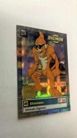 VINTAGE DIGIMON CARD ETEMON #46 U3 of 8 Upper Deck 1999 NM! - Image 5