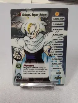Dragonball Z Card Game Gohan Super Saiyan Limited Hi-Tech Foil MP - Image 1