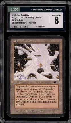 Magic The Gathering MTG Mishra's Factory Winter Antiquities CGC 8 - Image 1
