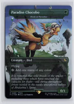 Paradise Chocobo Borderless Foil Promo NM Final Fantasy MTG - Image 1