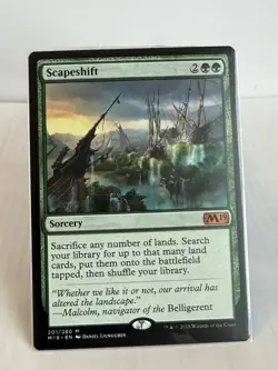 MTG Scapeshift Green Sorcery Mythic Core Set 2019 Regular #201 - Image 1