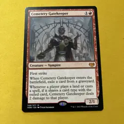 MTG Cemetery Gatekeeper - Innistrad: Crimson Vow (VOW) Mythical MP #148 - Image 1