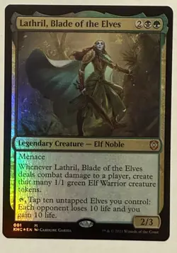Lathril, Blade of the Elves Foil - Mythic - Commander: Kaldheim MTG - Image 1