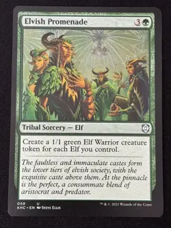 1x MTG Elvish Promenade - Commander: Kaldheim (KHC) #59 - Magic - Image 1